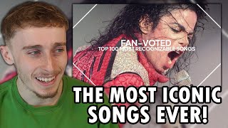 Reacting to The Top 100 Most Recognizable Songs of AllTime [upl. by Purity]