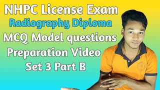 Nhpc License exam preparation mcq model Questions 2080  nhpc Radiography question answer video [upl. by Airasor668]