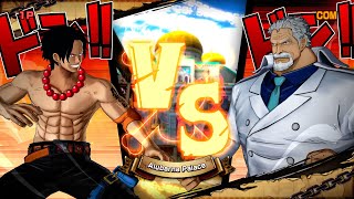 Ace vs Garp  One Piece Burning Blood [upl. by Haag952]