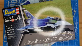 Revell Eurofighter Luftwaffe 2020 quotQuadrigaquot Whats in the Box [upl. by Sanjay37]