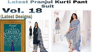 Pranjul Readymade kurti pant Dress Wholesale Price  Latest Designs  pranjul vol18 [upl. by Rheba]