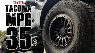 Fuel Economy of 3rd Gen Tacoma with 35 inch Tires Toyota MPG 35quot Larger Tires [upl. by Simara]