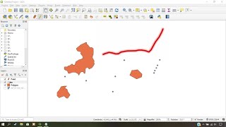 Digitizing Shapefile  Point Line Polygon in QGIS [upl. by Akeim]