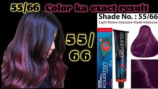 5566 HAIR COLOR EXACT RESULT wella hairdresser [upl. by Janik]