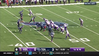 47yard TD Darnold and Addison burn Titans for long score [upl. by Millham]