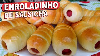 NÃO FAÇA OUTRA RECEITA❗❗ ENROLADINHO DE SALSICHA ASSADO MASSA FOFINHA FÁCIL DE FAZER E DELICIOSA [upl. by Hilliary460]