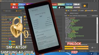 Samsung A7 2018 SMA750F Pin lock amp frp Remove Unlocktool One Click [upl. by Sido821]