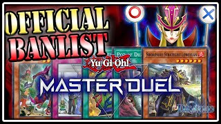 LARGEST Banlist for MASTER DUEL TOP TIER Dead RIP STUN BIG Unlimits [upl. by Ken]