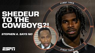 Why Stephen A isnt buying the Shedeur Sanders to the Cowboys conspiracy 🧐  First Take [upl. by Vrablik]