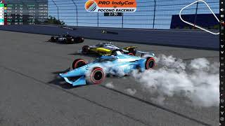 🌅 SRL  PRO INDYCAR  POCONO RACEWAY ROUND 10 FINALE 🏁🏆🎉 [upl. by Dedric]