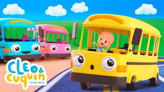 Las ruedas del bebé autobús 🚌 de Cleo y Cuquín Canciones infantiles [upl. by Paxon]