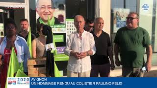 Municipales à Avignon  un hommage rendu au colistier Paulino Felix décédé cette nuit [upl. by Camella855]