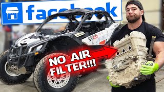 Market Place SXS Goes Offroading w NO AIR FILTER Ends Bad [upl. by Mosora]