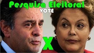 Pesquisa eleitoral presidencial Dilma x Aécio VOTE [upl. by Reffineg]