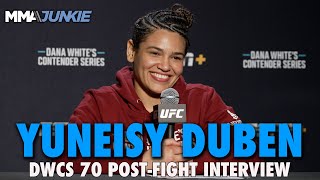 Yuneisy Duben Talks of Overcoming Struggles Economic Hardships to Reach UFC  DWCS 70 [upl. by Yablon]