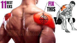 11 BEST REAR DELTOID EXERCISES WITH DUMBBELLS ONLY AT HOME OR AT GYM reardelt [upl. by Lubbock]