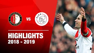 62  Highlights Feyenoord  Ajax  Eredivisie 20182019 [upl. by Elyrad]