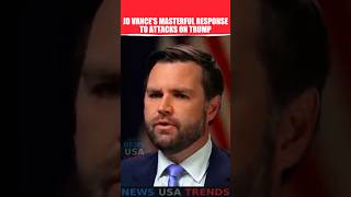 JD Vance masterful response to attack on Trump usa news latestnews 2024election jdvance [upl. by Sllew]