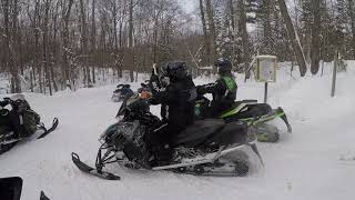 Chippewa Flowage Snowmobiling [upl. by Nolyar]