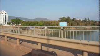 Pakse Bridge Champasak Province Laos [upl. by Adnyleb]