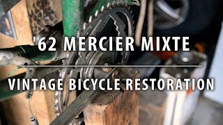 1962 Mercier Mixte  Part 2  Vintage Bicycle Restoration [upl. by Rolyat550]