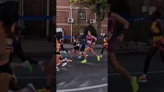 NYC Marathon 2024 Elite Women Pack Mile 10 [upl. by Au598]