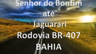 Rodovia BR407  Senhor do Bonfim até Jaguarari  Bahia  Brasil  BR407 [upl. by Cavan]