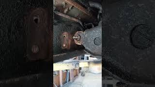 2001 GMC diesel replacing the torsion bar bushings that rotted out and broke my tool god bless uall [upl. by Dyob]