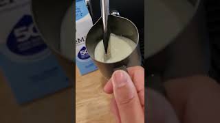 How to steam milk easy way🌪 [upl. by Oicatsana]