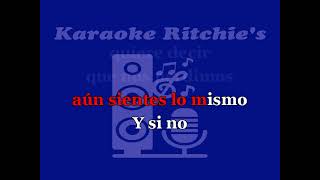 Manos de tijera Yiyo Sarante Karaoke Ritchie´s [upl. by Hanafee639]