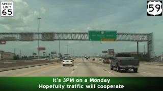 US59 Freeway North Houston Texas [upl. by Yeclehc235]