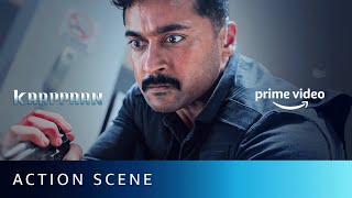 Suriya‘s actionpacked fight sequence  Kaappaan  Prime Video [upl. by Derwon588]