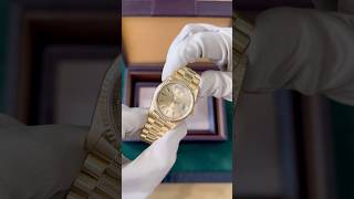 Unboxing an immaculate Rolex DayDate 36 Presidential 18238 🏆 luxurywatches rolex daydate [upl. by Assirralc]