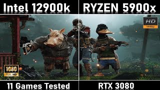 Announced 12th Gen Intel 12900K Vs AMD 5900X Benchmarks comparison [upl. by Colson]