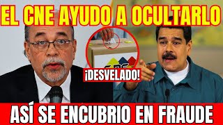 🔥¡HUMILLACIÓN El Director del CNE REVELA COMO AYUDÓ AL FRAUDE de Maduro 🔥 [upl. by Nordna128]