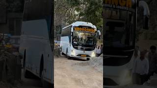 SiddaGanga’s  Volvo B8R 9600  12M AC Seater  Entering its parking  shorts viral trnding [upl. by Doane293]