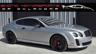 C1103 1 2010 BENTLEY CONTINENTAL SUPERSPORTS  CARBON BUCKET SEATS  CARBON FIBER BRACE [upl. by Rodrich]