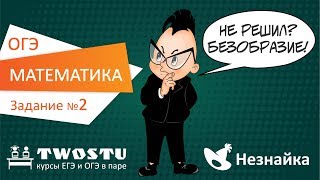 ОГЭ по математике Вариант № 1 – задание 2 [upl. by Mixam361]