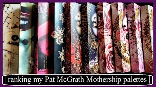 ranking and reviewing all ten of the Pat McGrath Mothership palettes [upl. by Ynaoj]