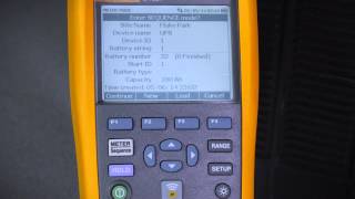 The Fluke 500 Series Battery Analyzer Quick Demo [upl. by Gombosi]