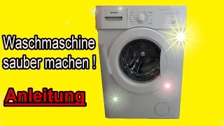 Waschmaschine komplett reinigen  Waschmaschine richtig sauber machen  Anleitung [upl. by Eileme]