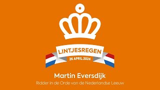 Lintjesregen 2024 Gemeente Haarlemmermeer Martin Eversdijk [upl. by Muire]