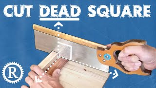 Perfect square cuts with hand tools [upl. by Pfaff518]