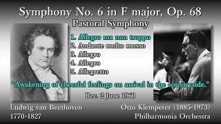 Beethoven Symphony No 6 Klemperer amp The Phil 1960 ベートーヴェン 交響曲第6番 クレンペラー [upl. by Fitalludba]