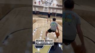 Middle School Fundamentals basketball ballislife collegebasketball nba aau basketballdrills [upl. by Akkim516]