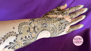 Ramazan Eid Special Mehendi design 14  2024  Heena Vahid [upl. by Eltsyrc]