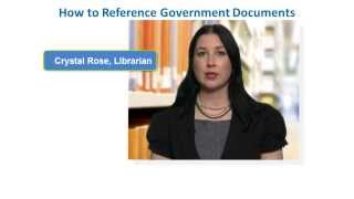 APA Style Reference List How to Reference Canadian Government Documents [upl. by Varien]