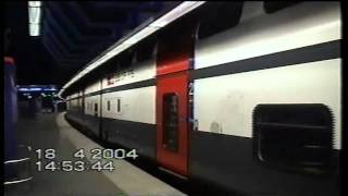 SBB IC2000 DoubleDecker Train at Zurich Airport [upl. by Manvel]