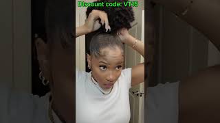 Top Messy Bun Tutorial Drawstring Ponytail NO GLUE Install [upl. by Bibby435]