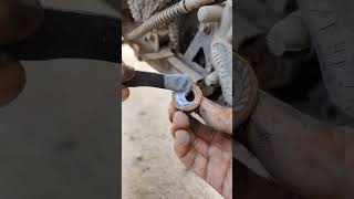 The process of applying fastening glue to battery car wheels [upl. by Toft976]